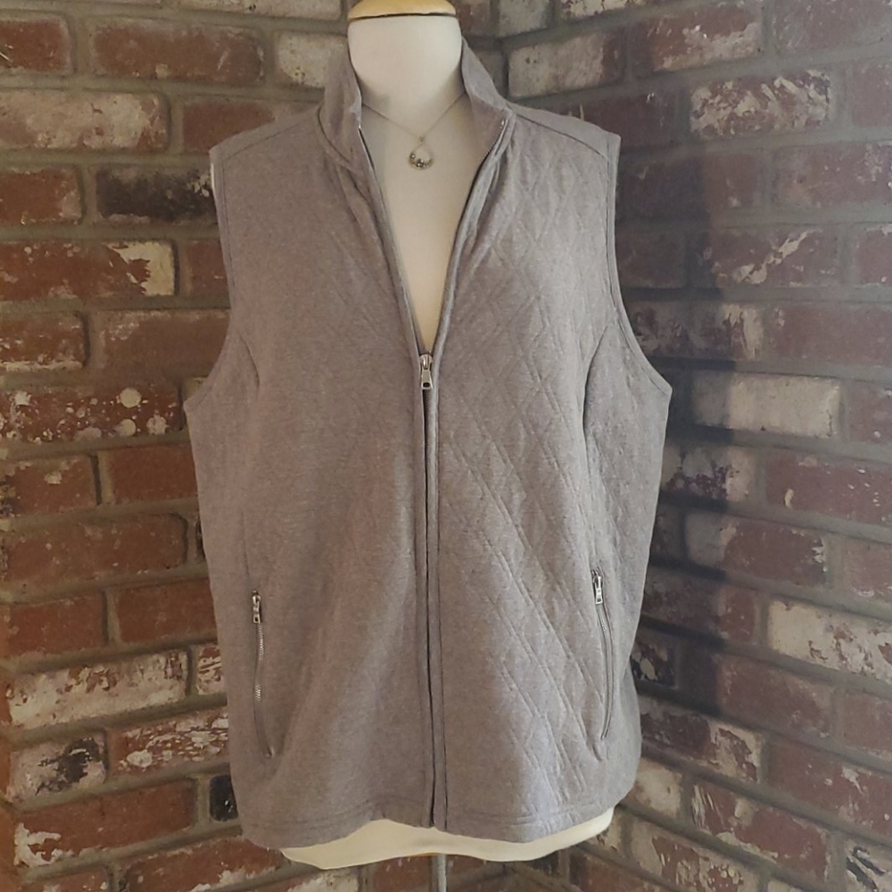 Croft & Barrow Sz 1x Brown Vest